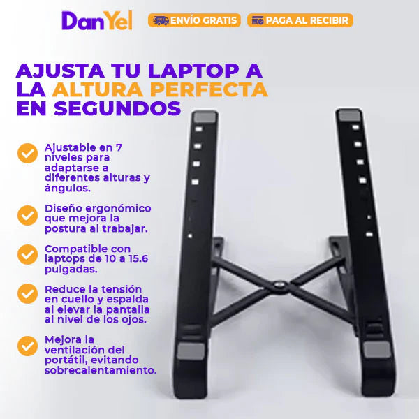 Base Soporte Para Laptop Ergonómica Reclinable x 7 Niveles