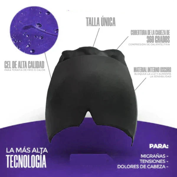 Gorro Terapéutico Para Migraña Con Gel 2x1