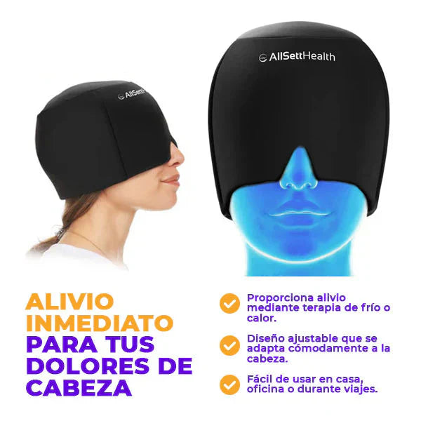 Gorro Terapéutico Para Migraña Con Gel 2x1