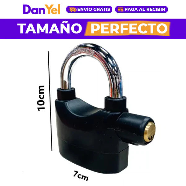 Candado Antirrobo Con Alarma Impermeable
