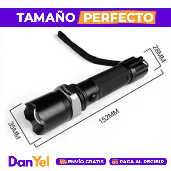 Super Linterna De Alta Potencia 3.7 Voltios Recargable De 50W