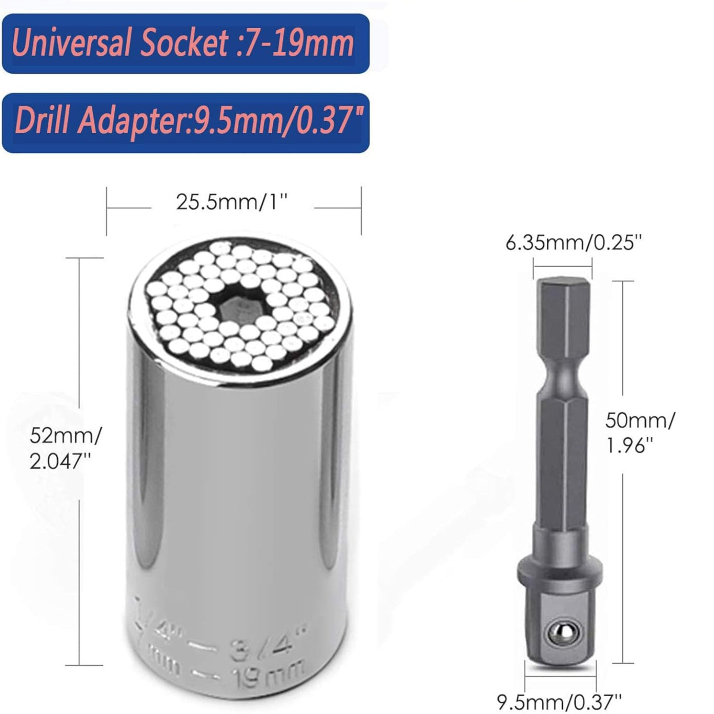 Dado Universal Multiusos para Taladro