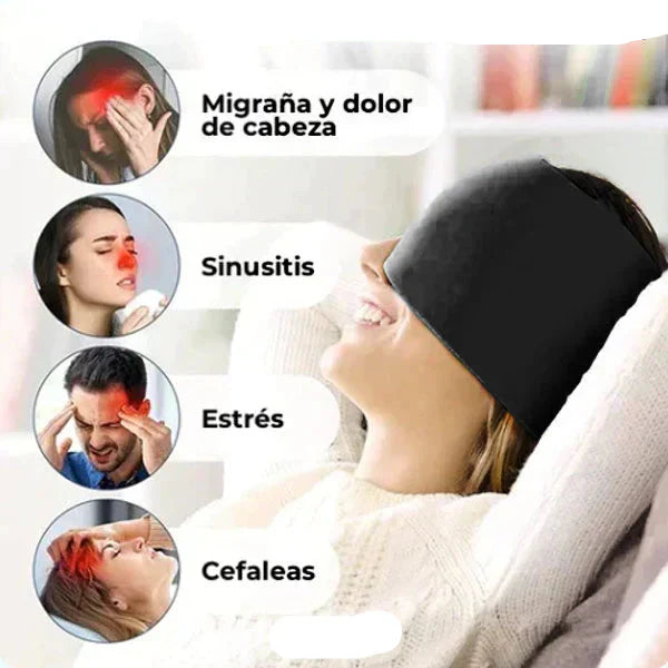 Gorro Terapéutico Para Migraña Con Gel 2x1