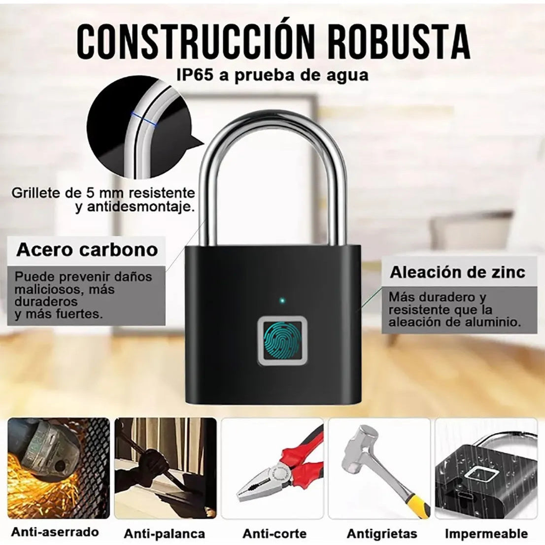 Candado Inteligente con Huella Digital