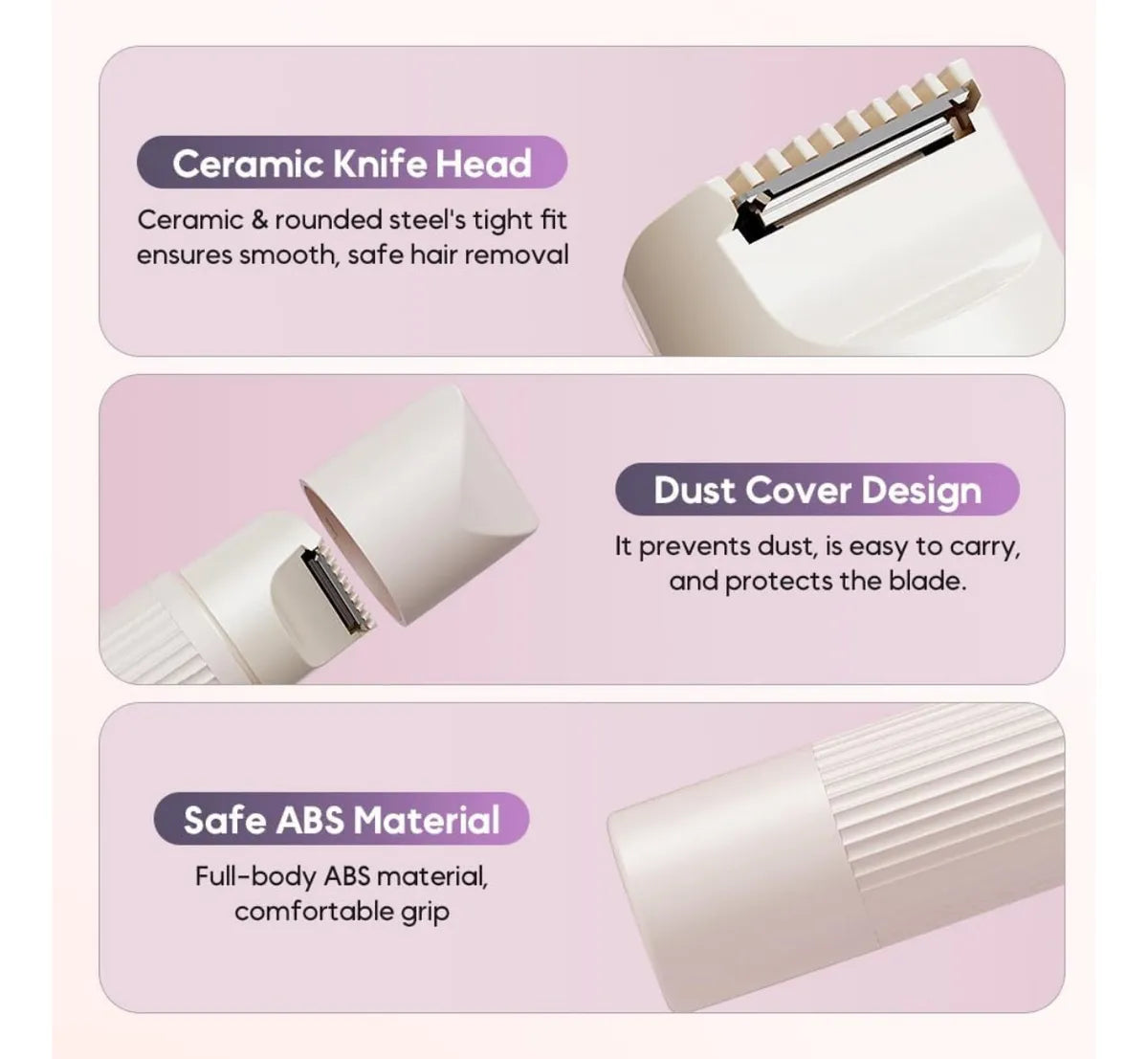 Afeitadora Corporal 2 en 1 Recargable Portátil