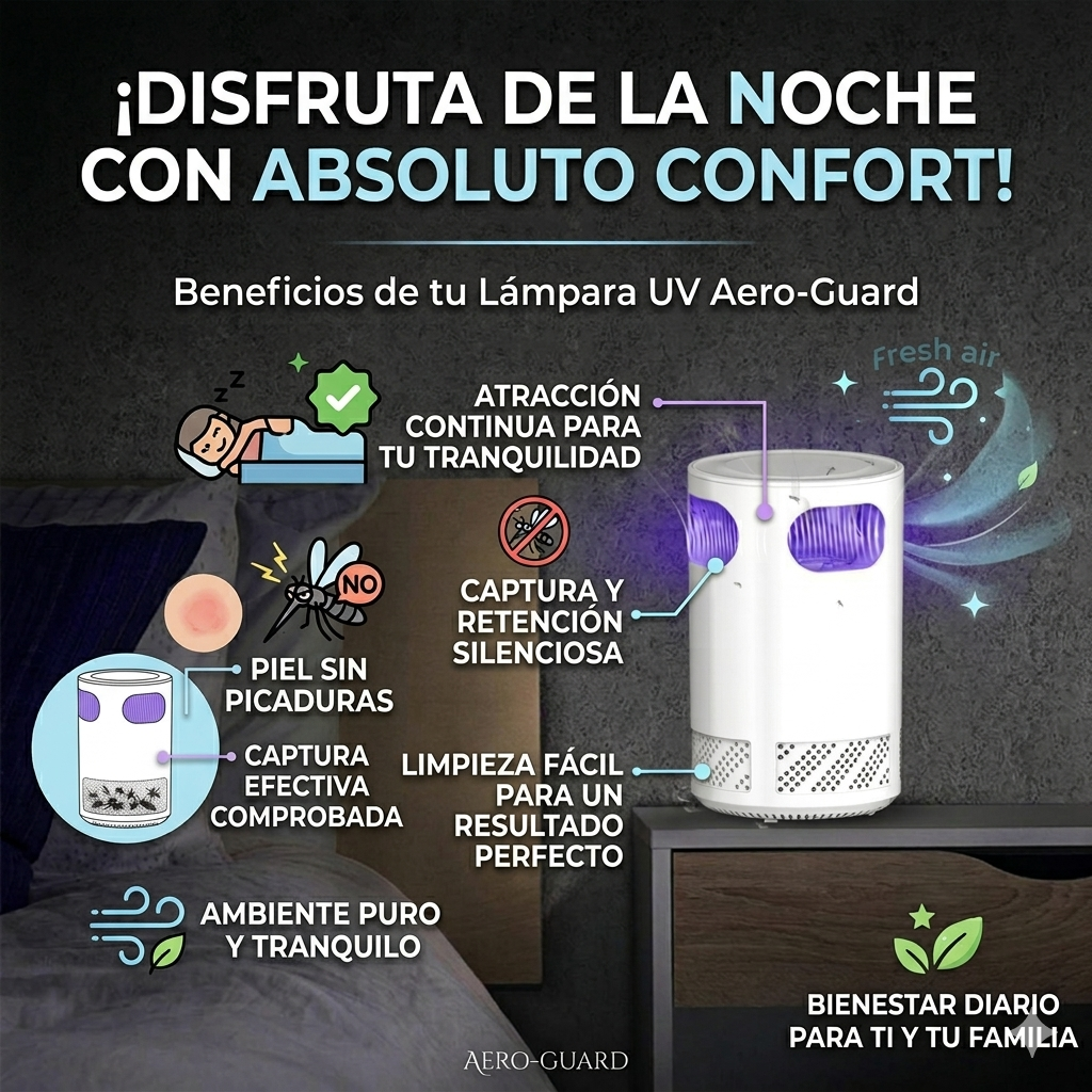 Lámpara UV Mata Mosquitos