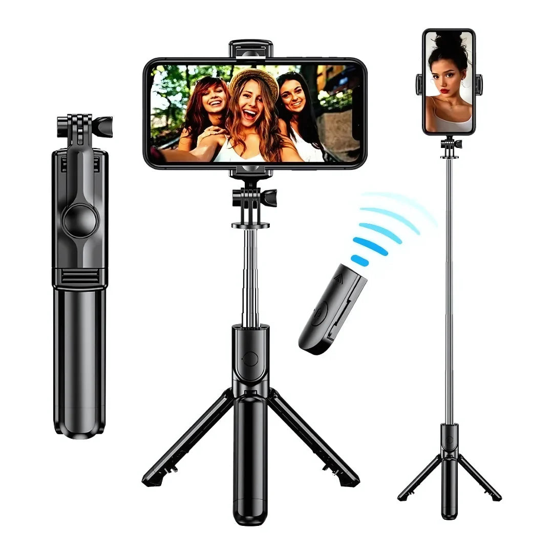 Trípode 3 en 1 | Soporte, Selfie Stick y Control Remoto