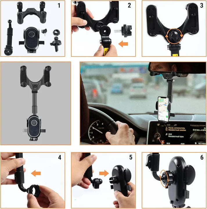 Soporte De Telefono Para Auto 3 x 1