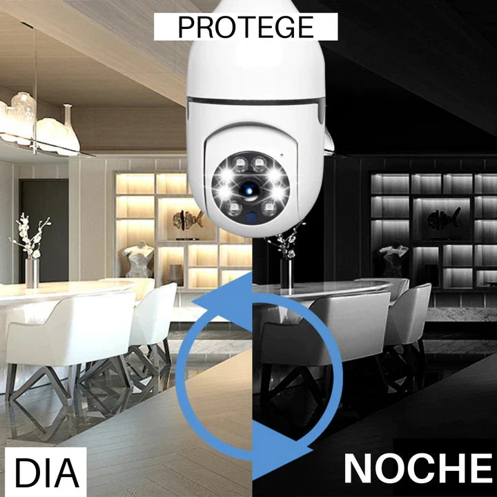 Cámara De Seguridad 360° | Monitoreo Remoto Y Visión Nocturna