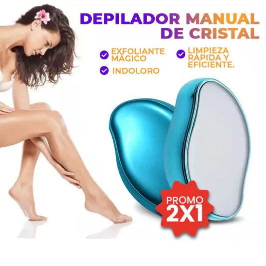 Depilador Manual de Cristal Exfoliante Mágico Indoloro 2x1