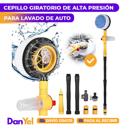 Cepillo Giratorio de Alta Presión para Lavado de Auto con Accesorios