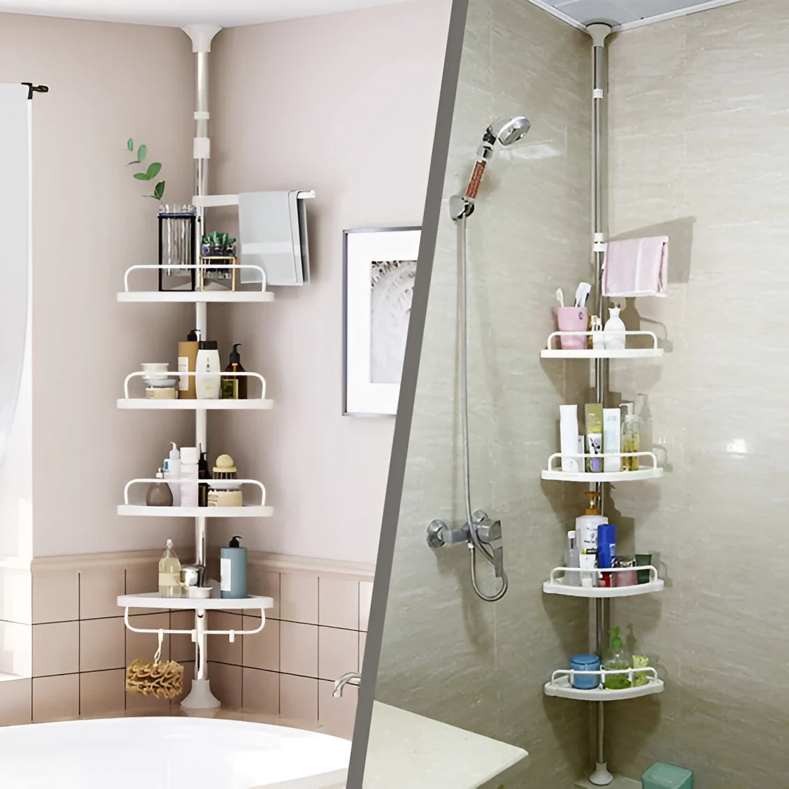 Esquinero Organizador para Baños Ajustable