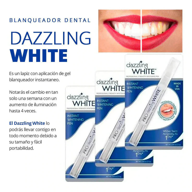 Lápiz Blanqueador de Dientes. Sonrisa Radiante 2x1