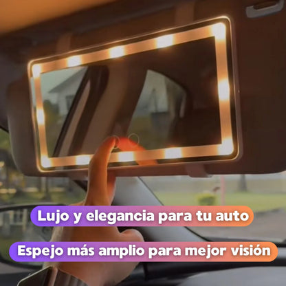 Espejo LED Para Auto | Ajustable Y Control Táctil