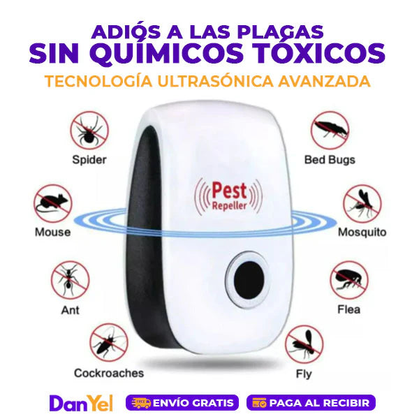 Repelente Electrónico Ultrasónico | Plagas e Insectos 2x1