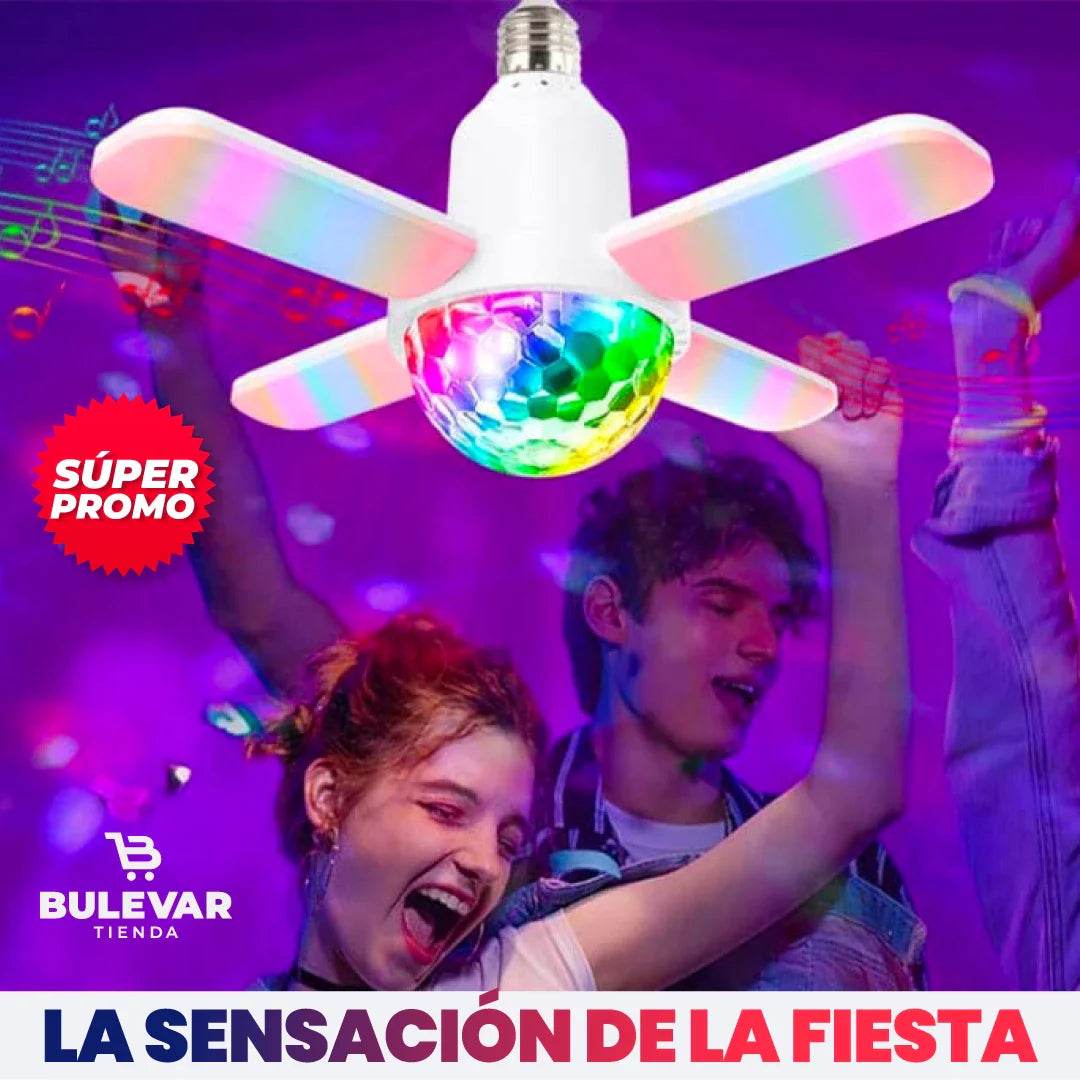 Bombilla Led Colorida con Parlante Bluetooth