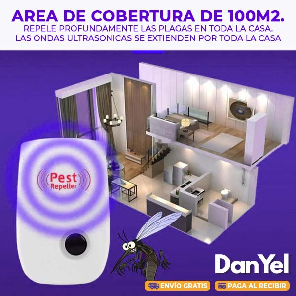 Repelente Electrónico Ultrasónico | Plagas e Insectos 2x1