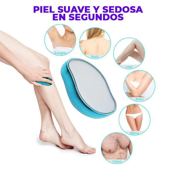 Depilador Manual de Cristal Exfoliante Mágico Indoloro 2x1