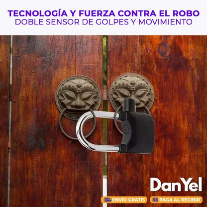 Candado Antirrobo Con Alarma Impermeable