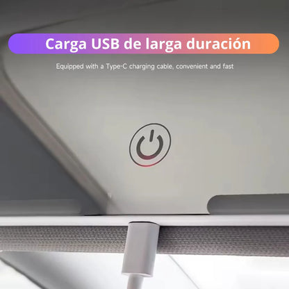 Espejo LED Para Auto | Ajustable Y Control Táctil