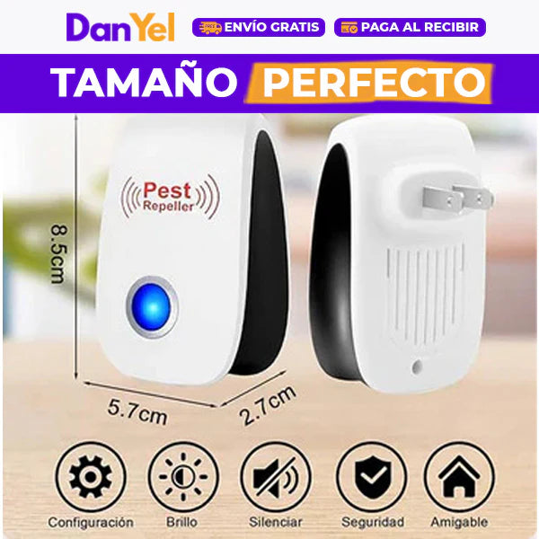 Repelente Electrónico Ultrasónico | Plagas e Insectos 2x1