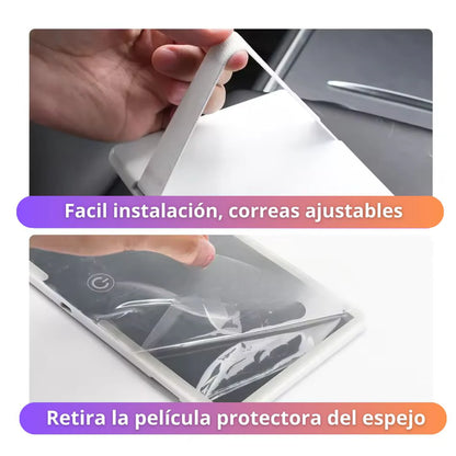 Espejo LED Para Auto | Ajustable Y Control Táctil