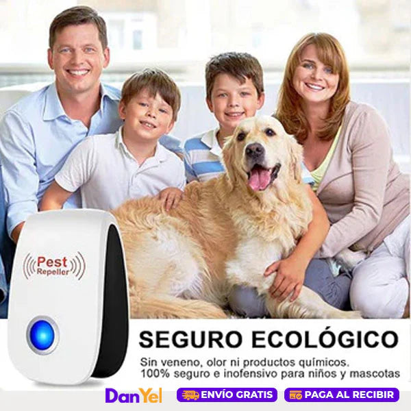 Repelente Electrónico Ultrasónico | Plagas e Insectos 2x1