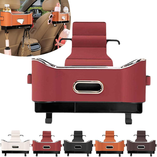 Caja de almacenamiento multifuncional para el respaldo del asiento del automóvil | L