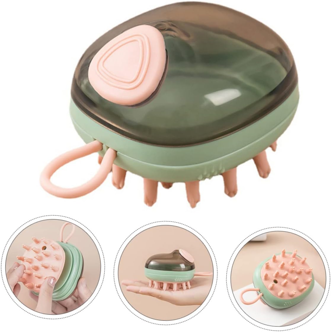 Cepillo de Champú Masajeador para Cuero Cabelludo 2x1