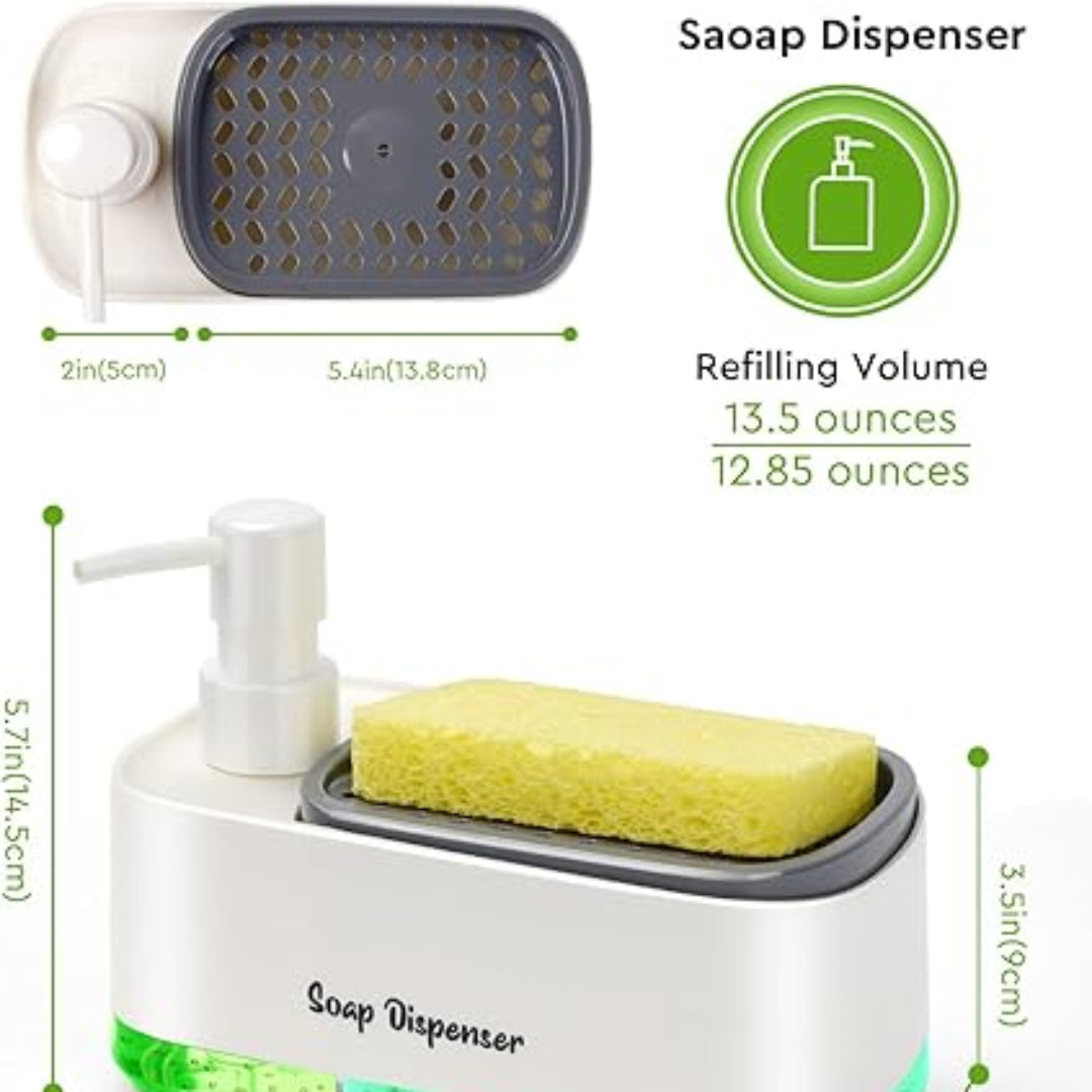 Dispensador de Jabón Con Esponja