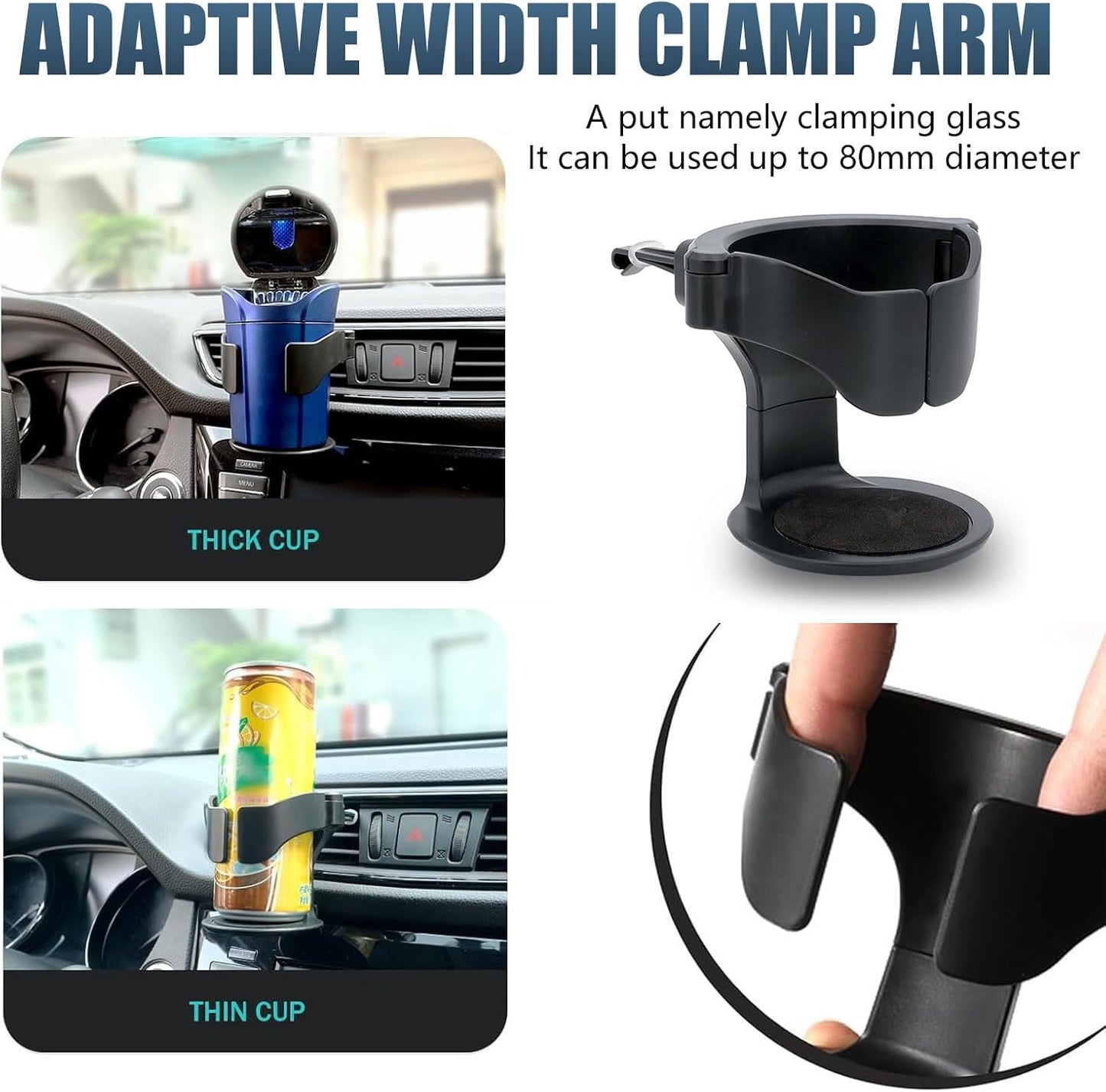 Portavasos Universal para Coche 2x1