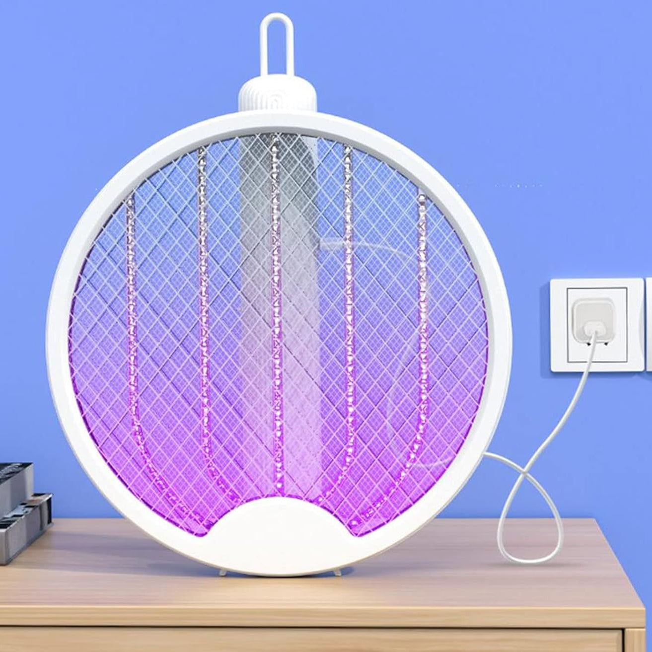 Raqueta Mata Mosquitos Plegable 4 en 1