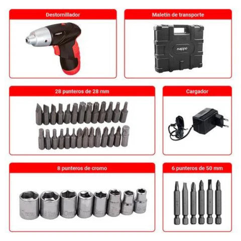 Set de Destornillador Eléctrico | 45 Piezas