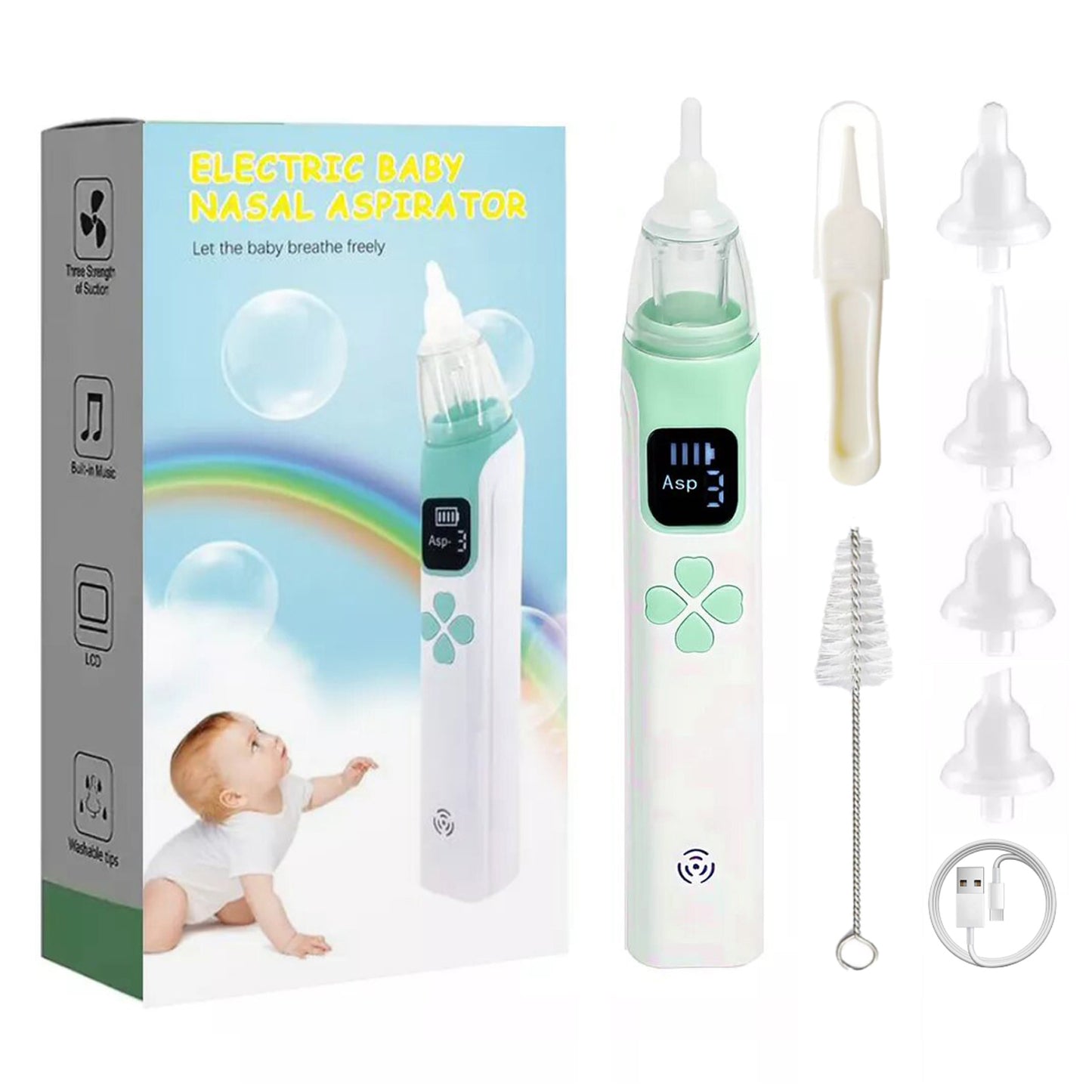 Aspirador Nasal Eléctrico para Bebés