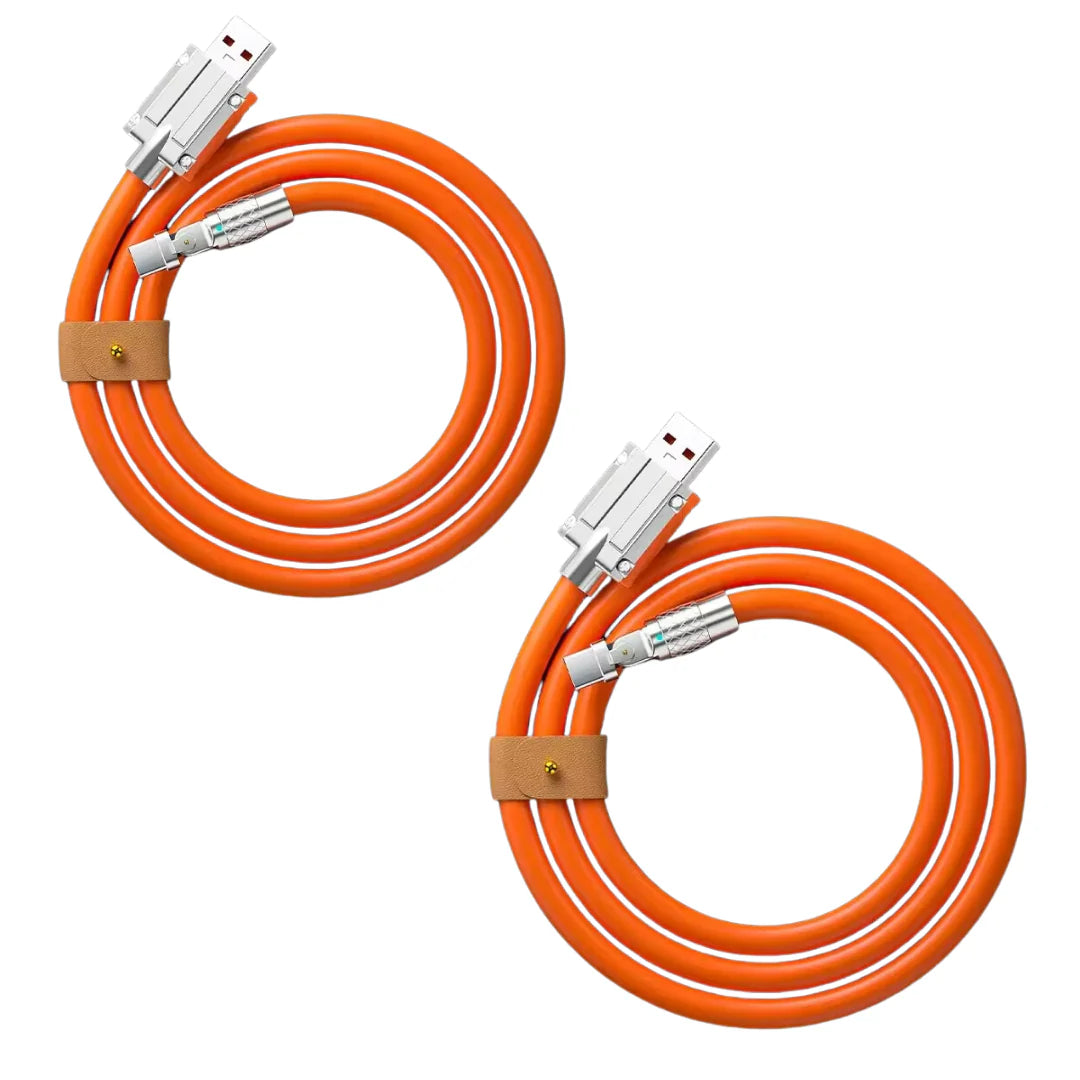 Cable Carga Rápida Tipo C Giratorio - 120W - 1M 2x1