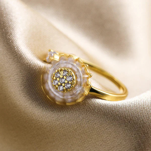 Anillo Girasol Giratorio Anti Estrés L