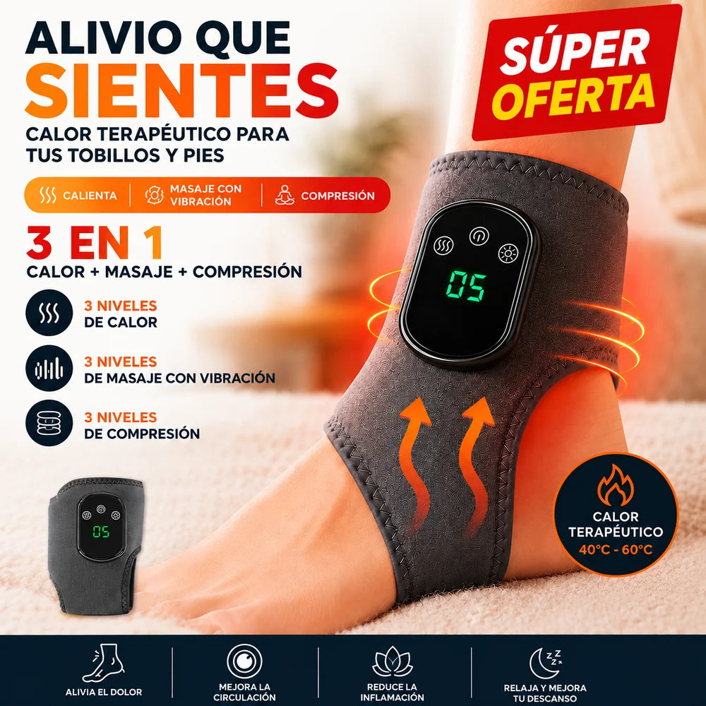 Masajeador Térmico 3 en 1 para Pies y Tobillos