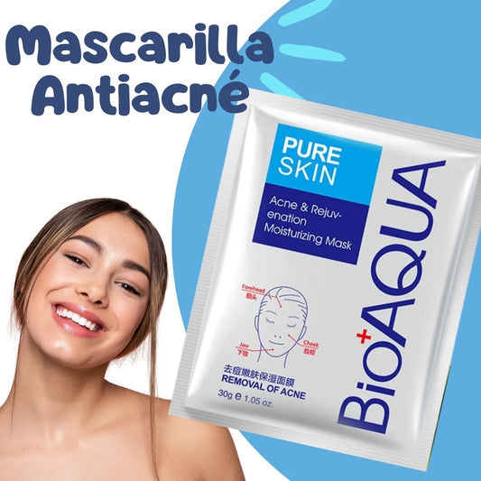 Mascarilla Facial Antiacné con Control de Grasa 3x1