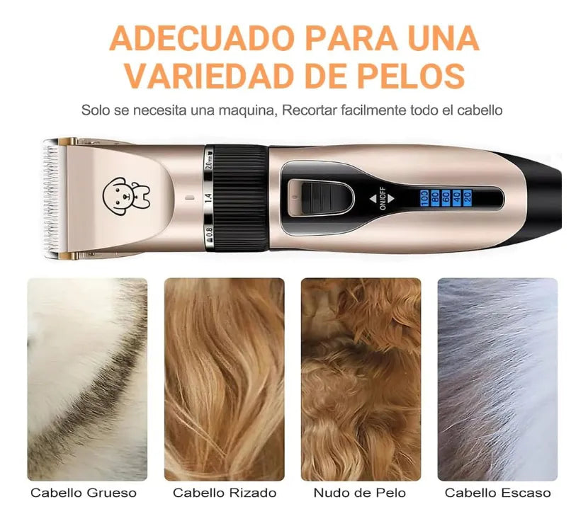 Máquina Cortadora de Pelo Silenciosa para Mascotas