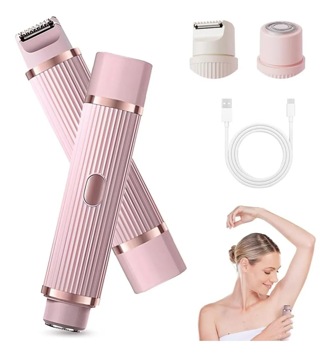 Afeitadora Corporal 2 en 1 Recargable Portátil