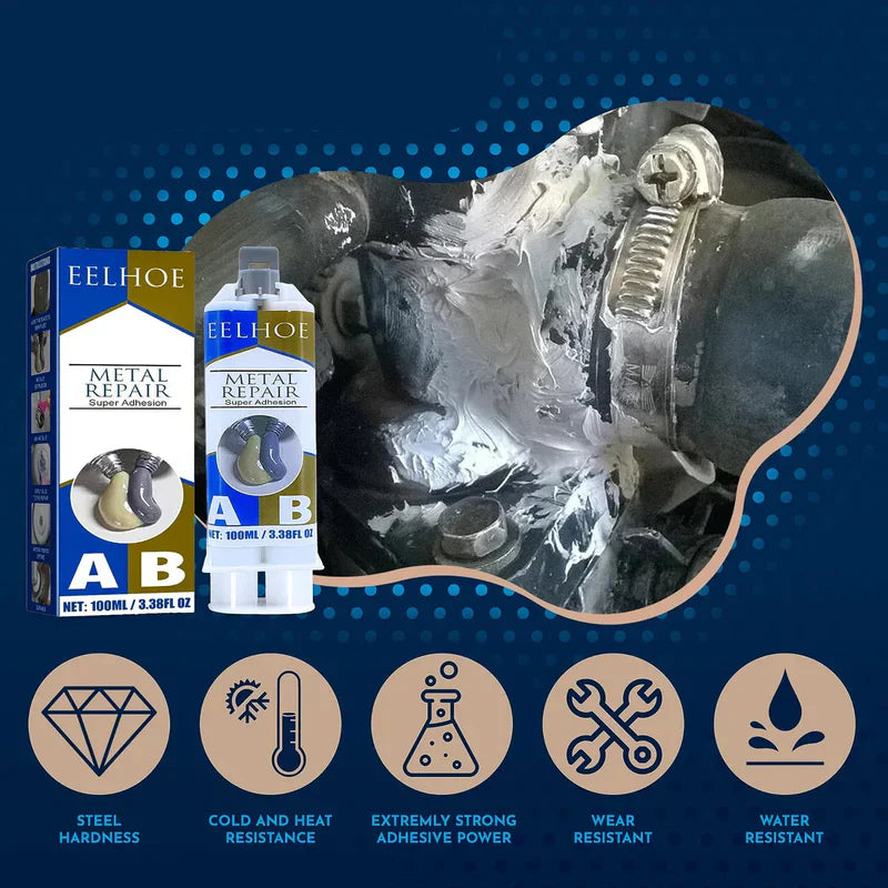 Sellador De Metal Profesional 2x1 | Pegamento Mágico Reparador AB 2x1