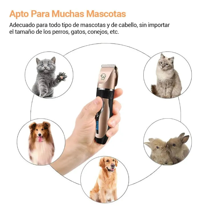 Máquina Cortadora de Pelo Silenciosa para Mascotas