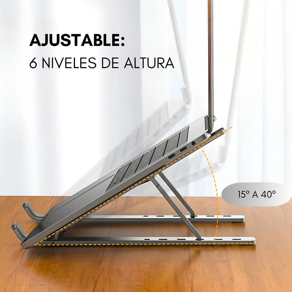 Soporte Metálico para Laptop | Ergonómico y Resistente