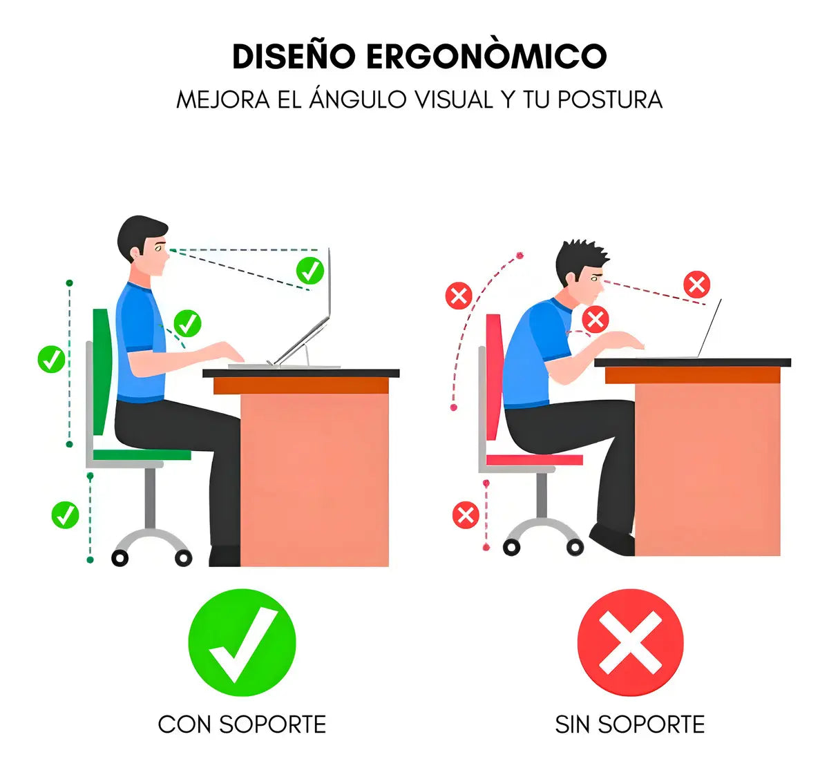Soporte Metálico para Laptop | Ergonómico y Resistente