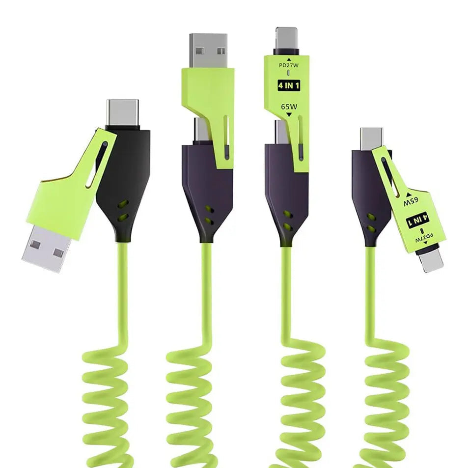Cable Multiusos Retráctil 4 en 1 | Carga Rápida