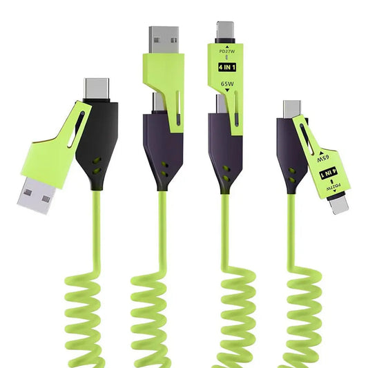 Cable Multiusos Retráctil 4 en 1 | Carga Rápida