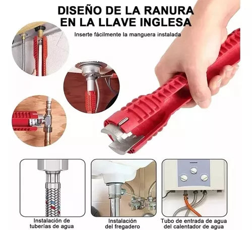 Llave Para Fregadero 8 En 1 