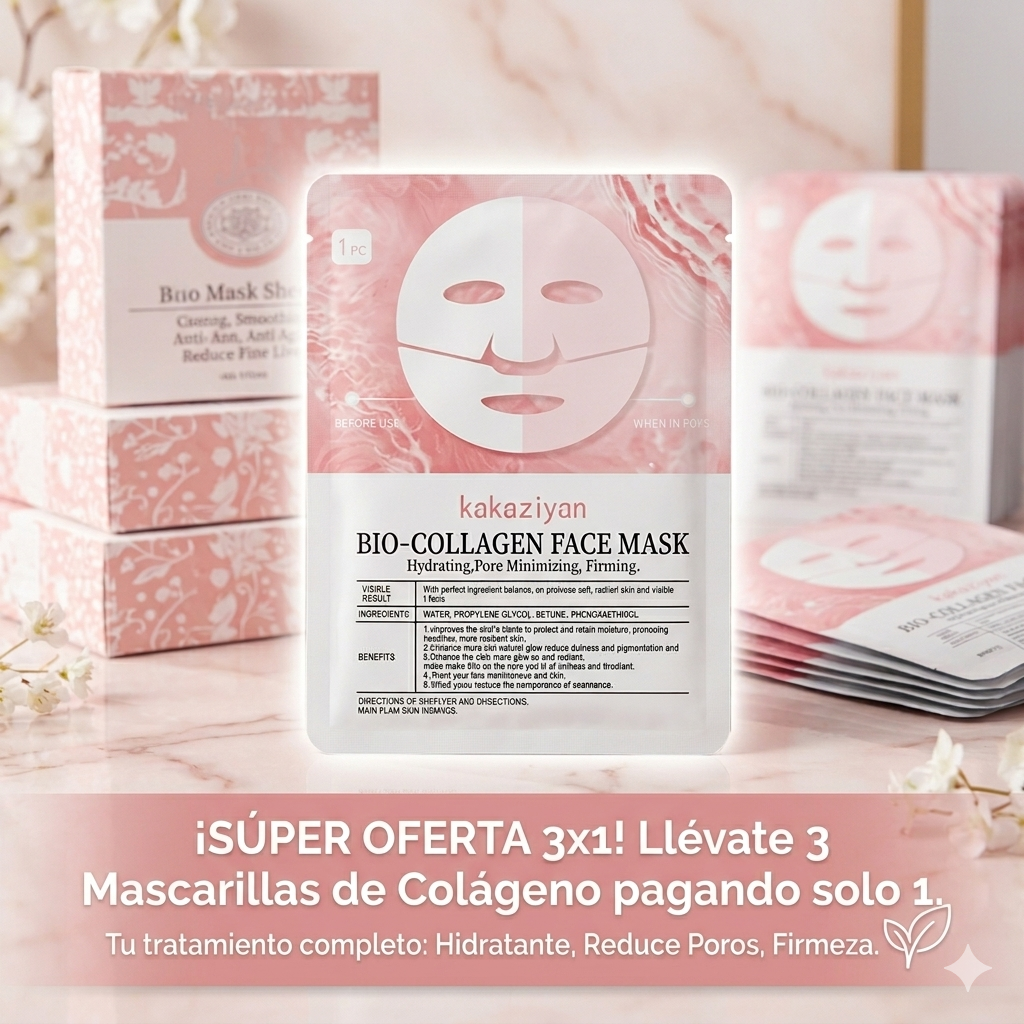 Mascarilla de Colágeno para la Cara | Pack de 3