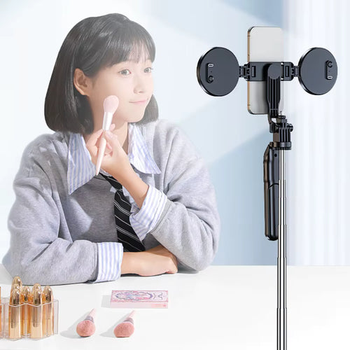 Trípode Selfie Inteligente 360° con Doble Luz