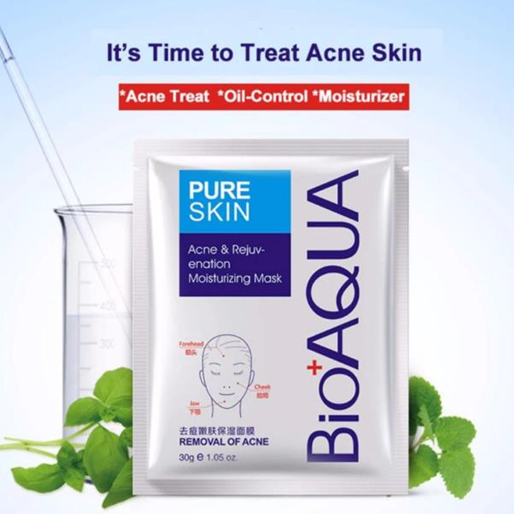 Mascarilla Facial Antiacné con Control de Grasa 3x1